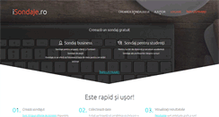 Desktop Screenshot of isondaje.ro