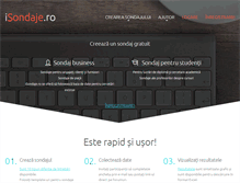 Tablet Screenshot of isondaje.ro